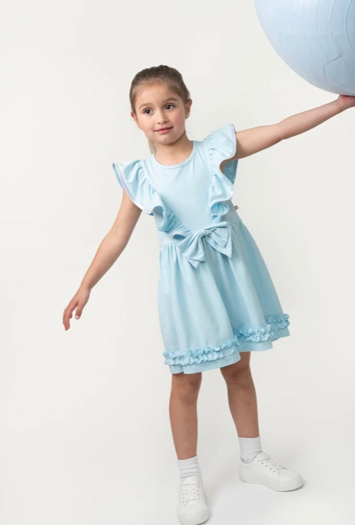 CARAMELO- Essentials ruffle dress ( Sky)