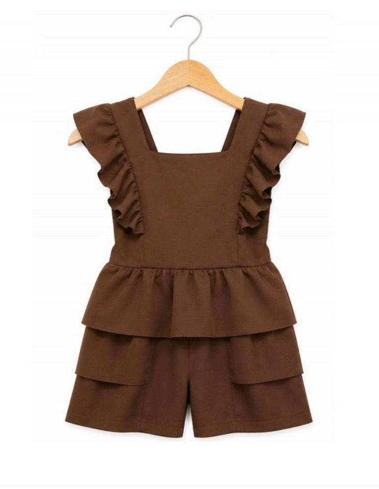 LITTLE MISS MADDIE-Frill playsuit