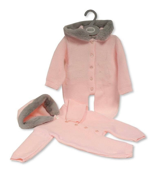 NURSERY TIME- Fur hood pramset