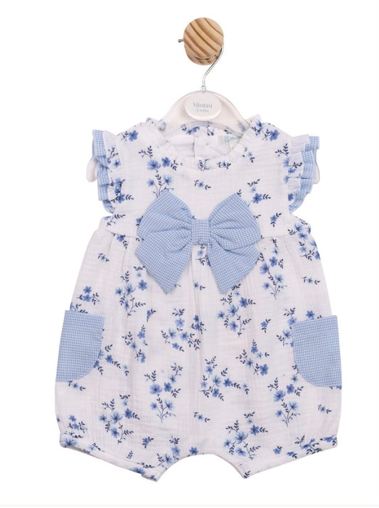 MINTINI- Floral shortie romper ( MB7138)