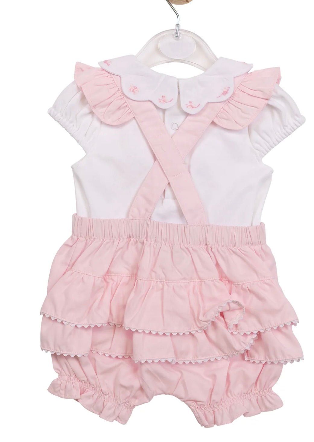 MINTINI- Frill bib dungaree set ( MB7031)