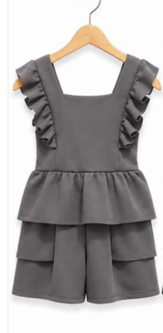 LITTLE MISS MADDIE-Frill playsuit