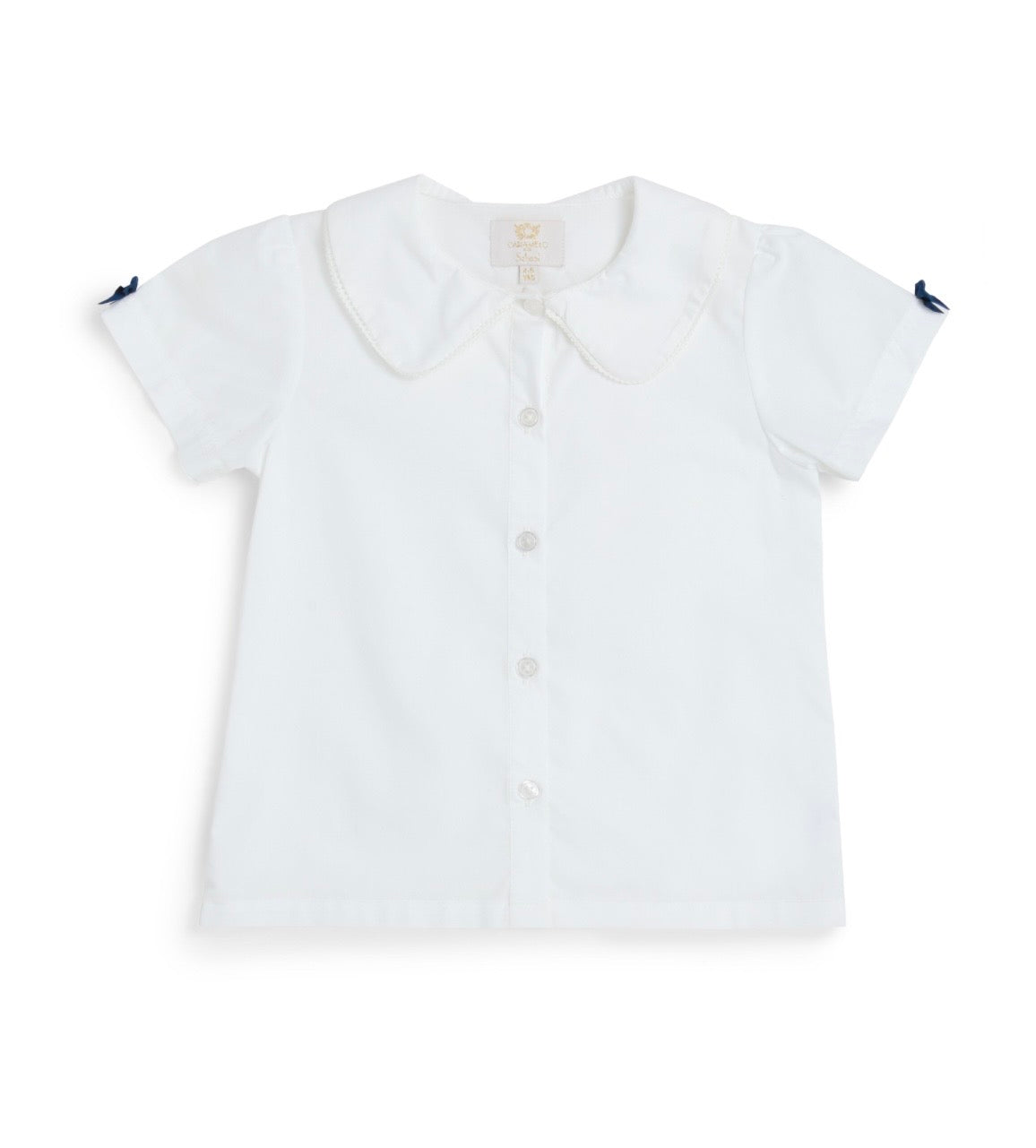 CARAMELO-School shirt with satin bow