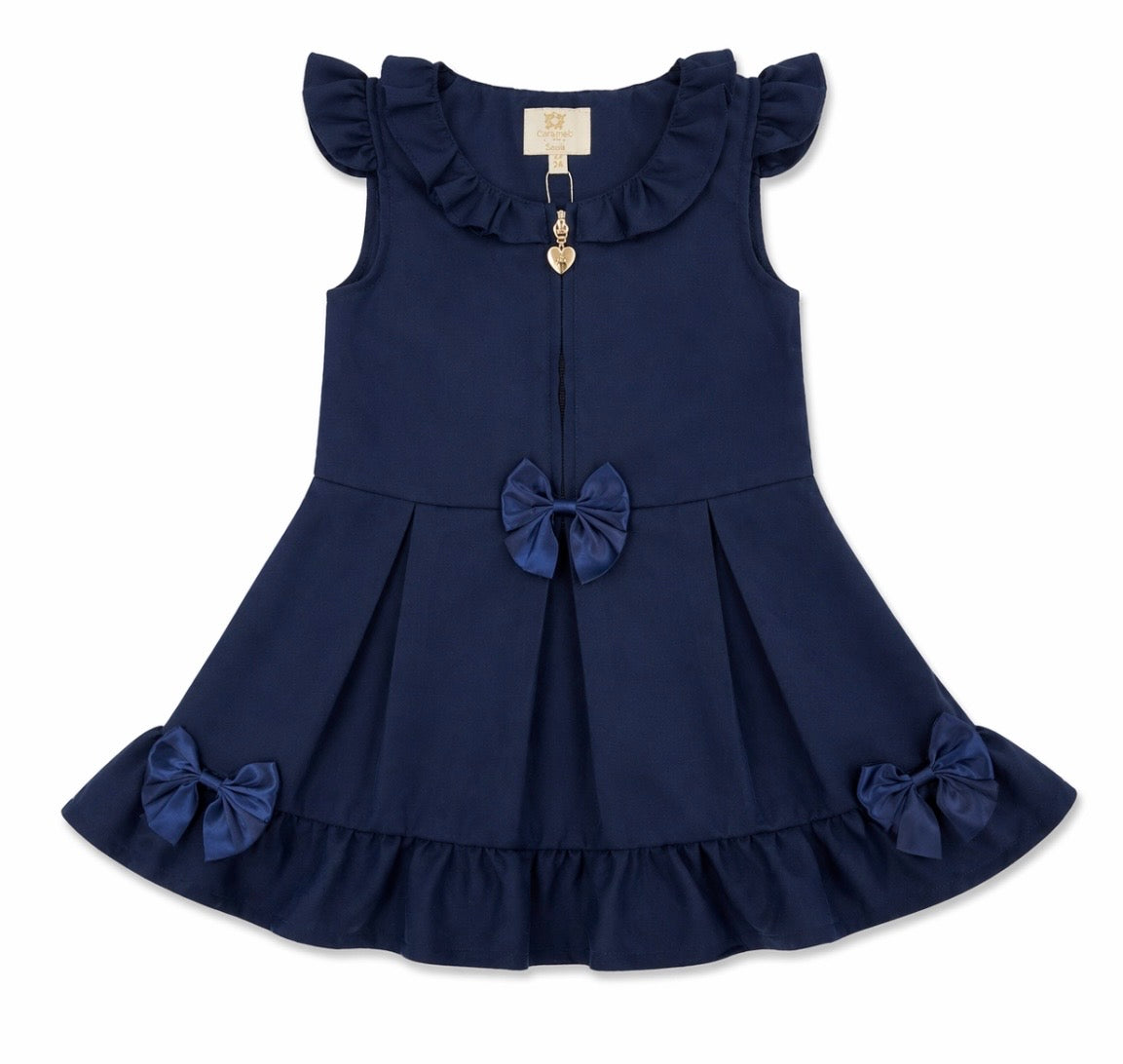 CARAMELO - Zip front bow pinafore ( 3421122)