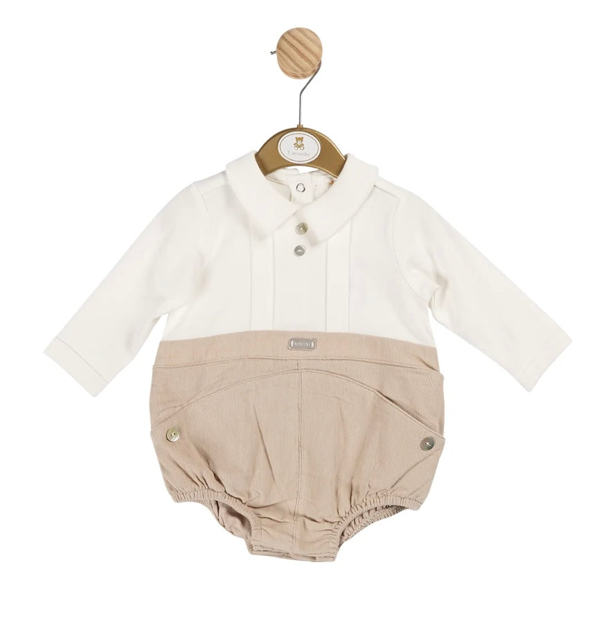 MINTINI- Cord short leg romper