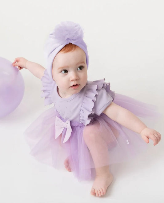 CARAMELO- Tulle baby dress ( Lilac)