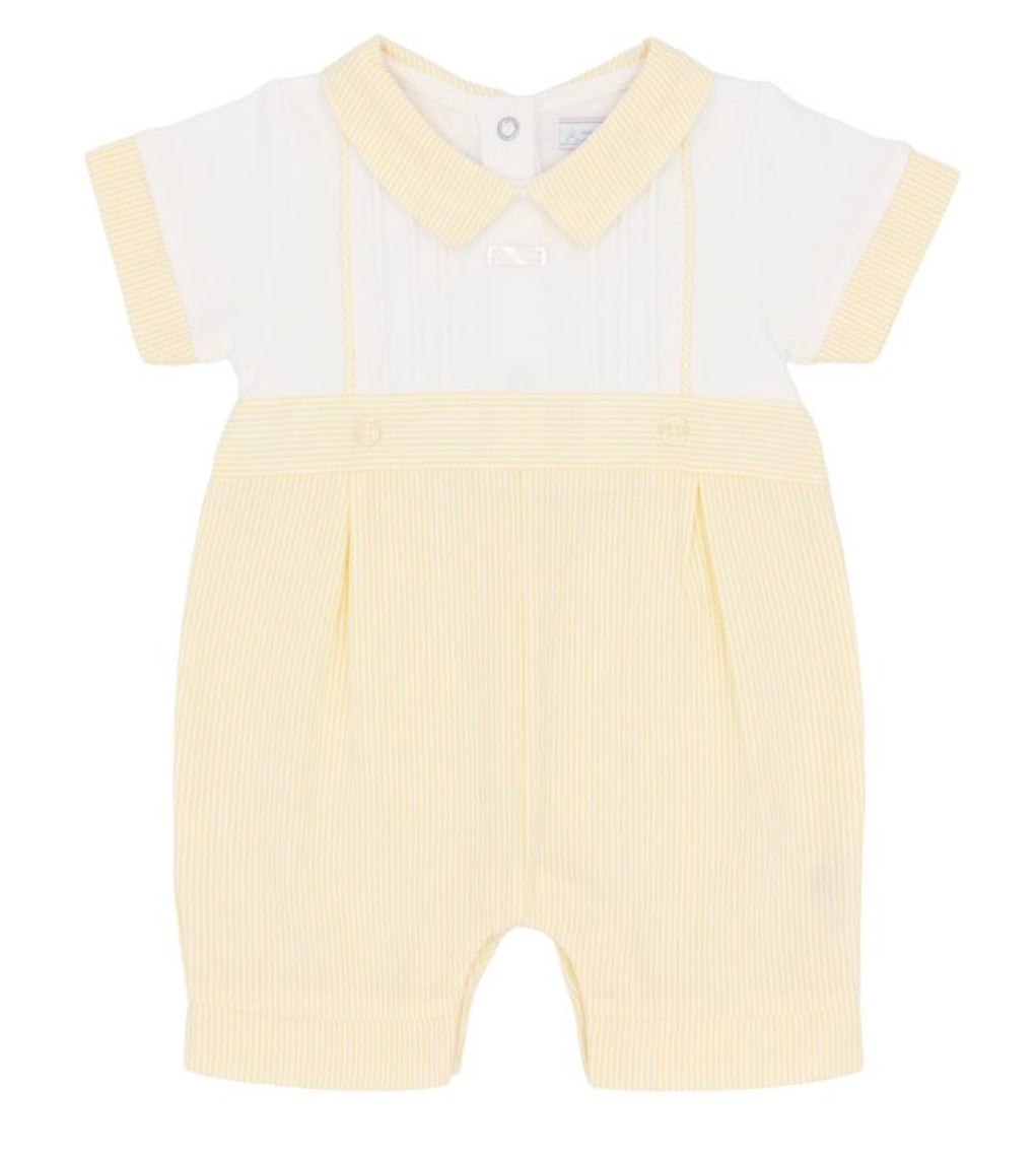 AMORE- boys lemon shortie romper ( 0066)