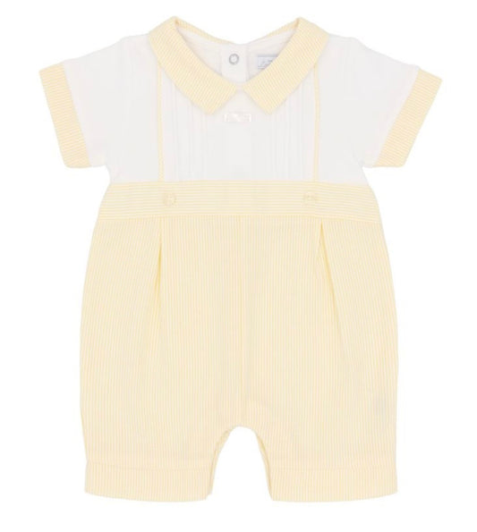 AMORE- boys lemon shortie romper ( 0066)