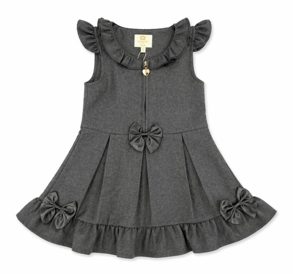 CARAMELO - Zip front bow pinafore ( 3421122)