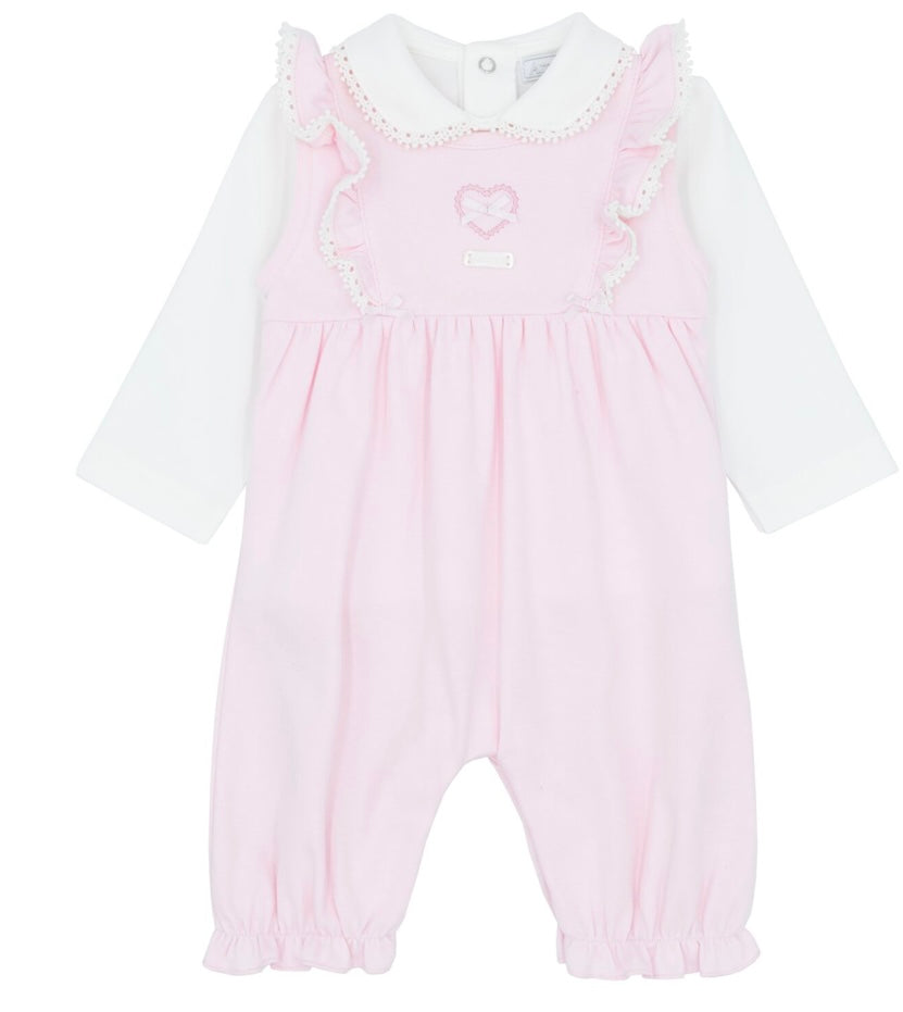 AMORE- heart dungaree set (0036)