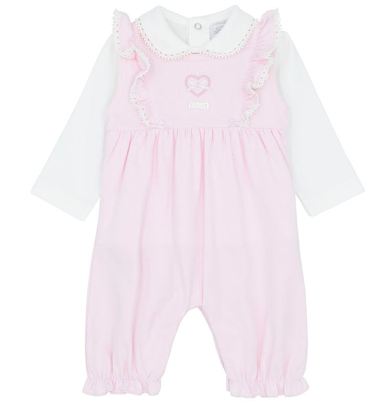 AMORE- heart dungaree set (0036)
