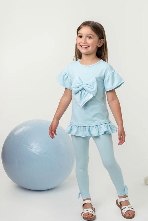 CARAMELO- Essentials legging set ( Sky)