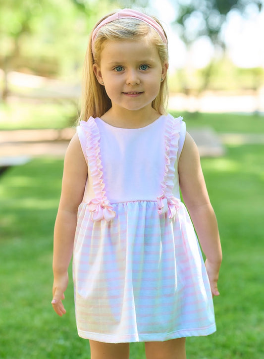 RAPIFE- stripe dress and pant set