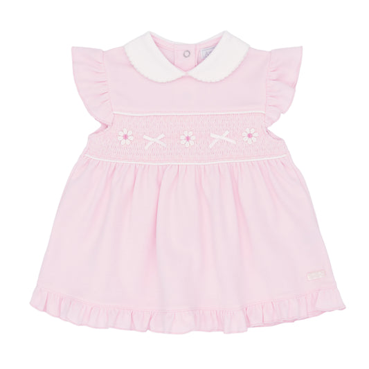 AMORE- Daisy trim smock dress ( 0047)