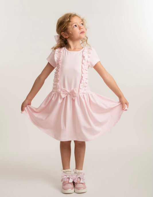 CARAMELO- Ruffle jersey dress (3421120) PINK