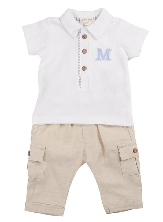 MINTINI- Beige cargo set
