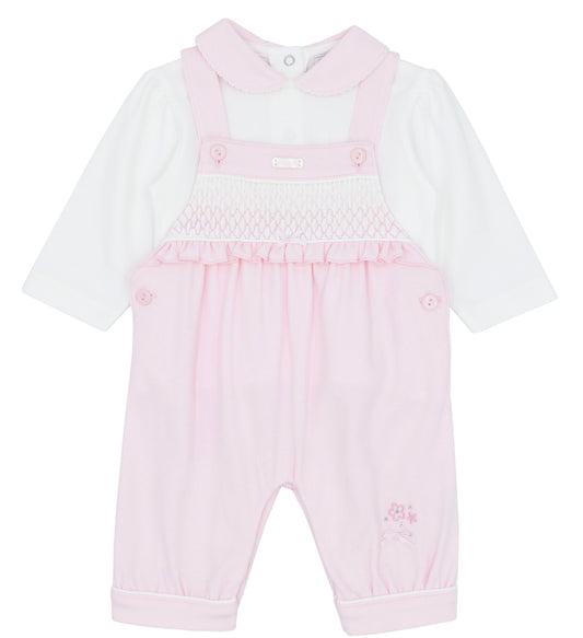 AMORE- Smocked dungaree set ( 0027)