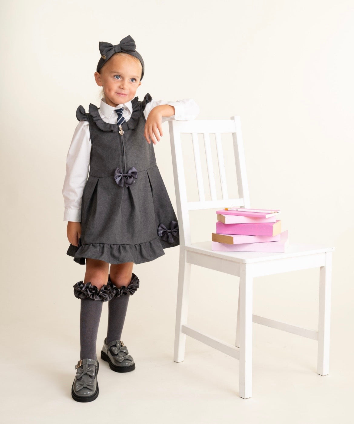 CARAMELO - Zip front bow pinafore ( 3421122)