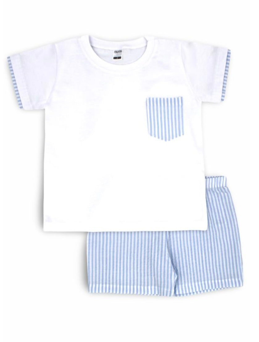 RAPIFE- Seersucker short set