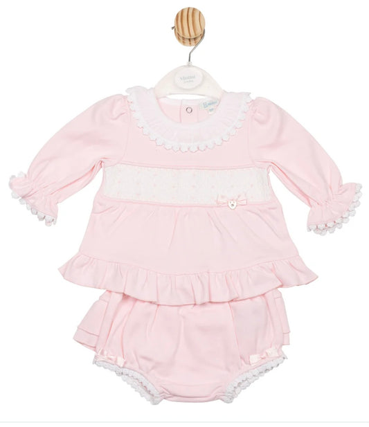 MINTINI- Smock dress and pant set (6709)