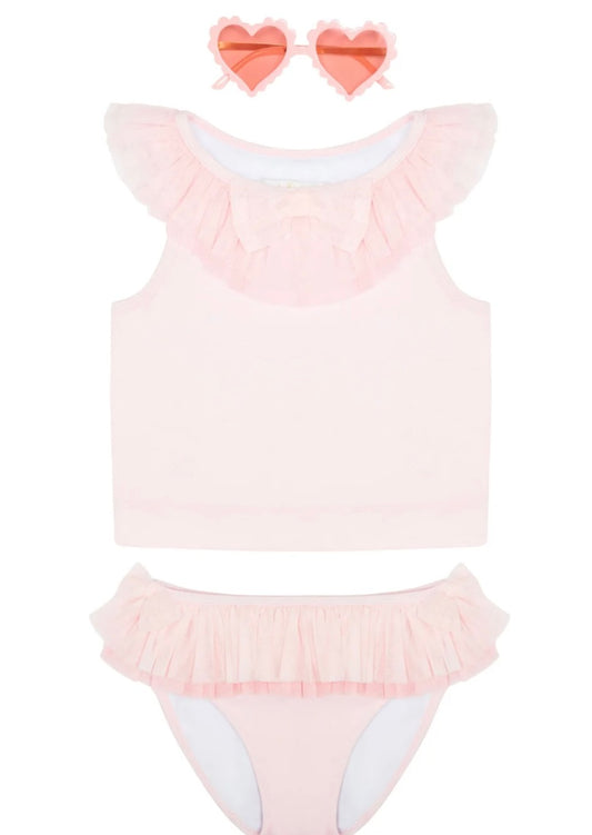 CARAMELO- Tulle trim Tankini ( UPF50)