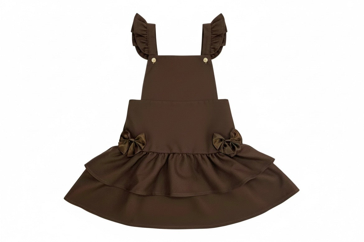 CARAMELO-Rara pinafore (BROWN)