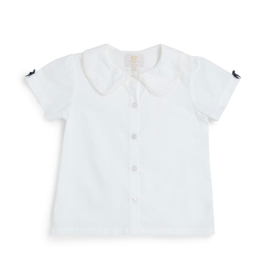 CARAMELO-School shirt with satin bow
