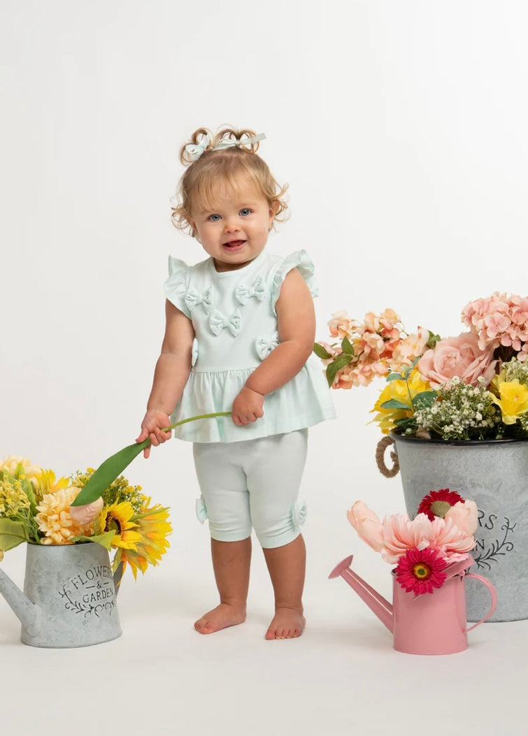CARAMELO- Bow legging set ( 0398239) MINT