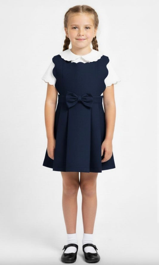 LOVE & LEARN- Scalloped pinafore