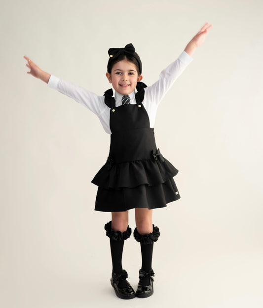 CARAMELO - Ra Ra Pinafore ( Black)