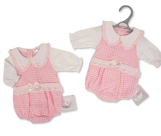 MY LITTLE CHICK- Long sleeve short romper