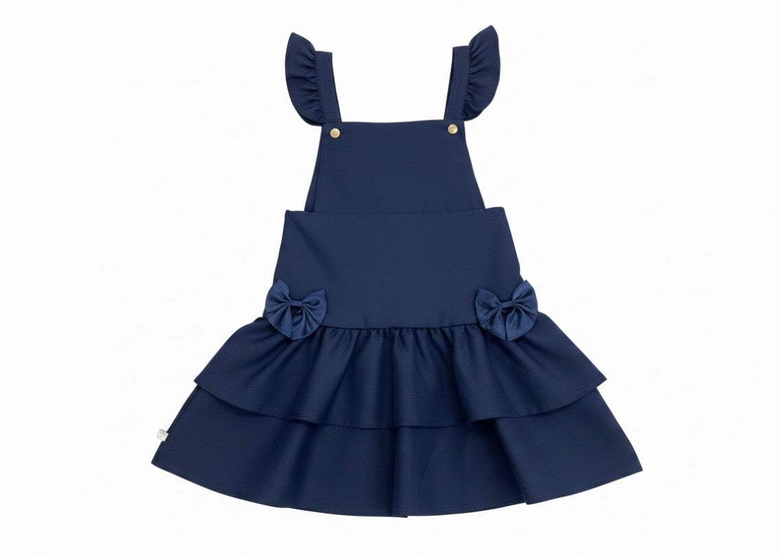 CARAMELO- Ra Ra bow Pinafore ( Navy)