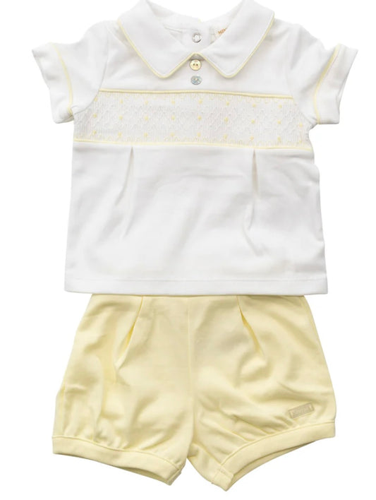 MINTINI- MB6481- Lemon smock short set