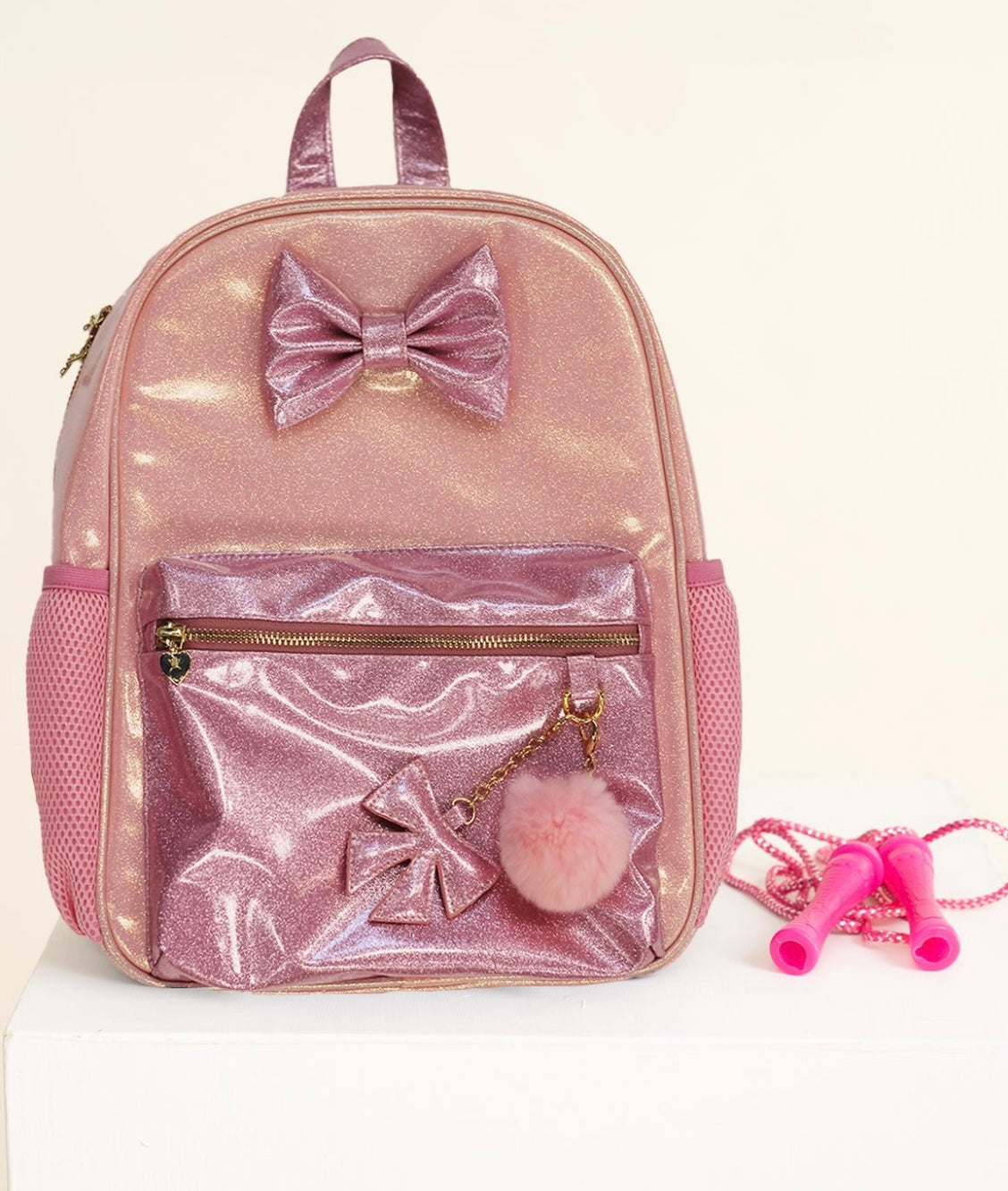 CARAMELO- pink colour block back pack