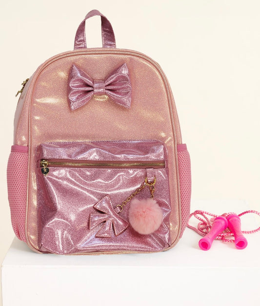 CARAMELO- pink colour block back pack